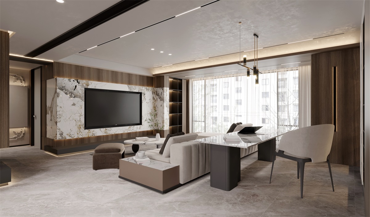 海珀蘭軒166平米現代簡約風格效果圖 海珀蘭軒166平米現代簡約風格效果圖