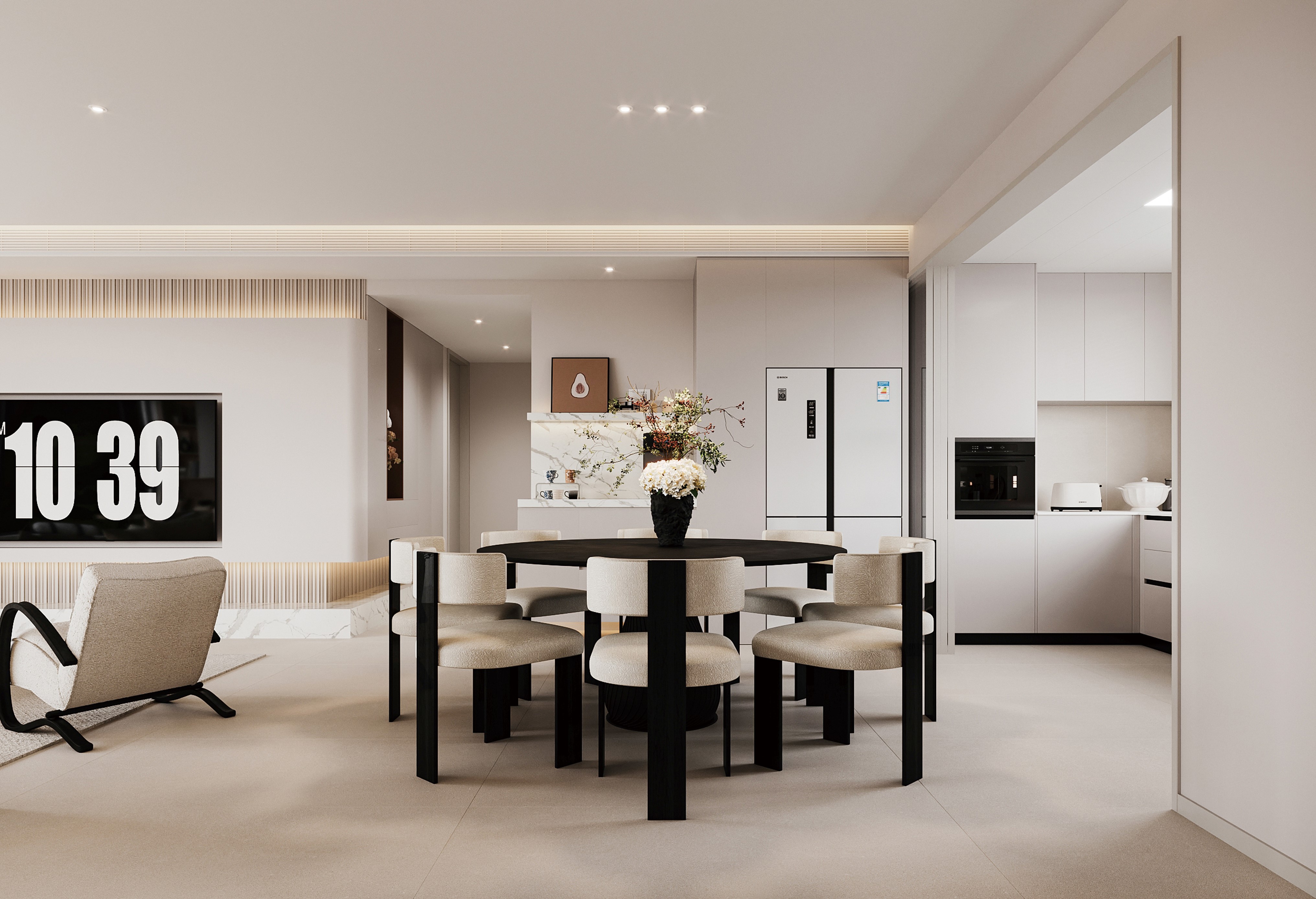 半島華府 | 143㎡詩意奶油風(fēng)，每一個細(xì)節(jié)都自帶溫柔暖意