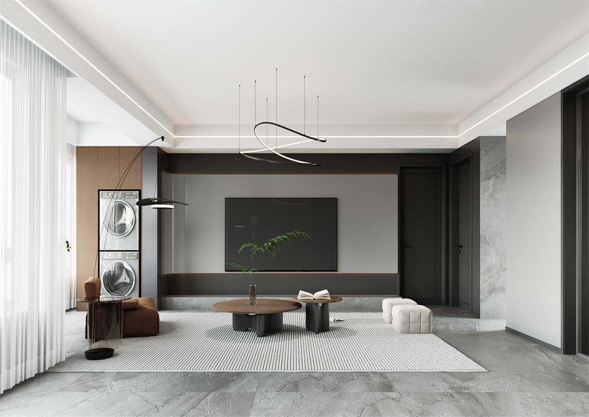 國府壹號(hào)| 驚艷！147㎡黑色簡約家，又A又颯高級(jí)感直接拉滿