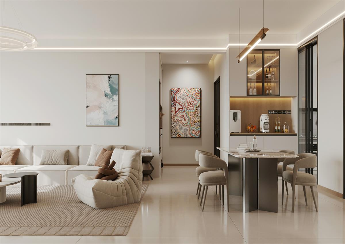 玉庭華府142㎡ | 給喧囂世界按下暫停鍵，現代簡約風的松弛感誰能拒絕！