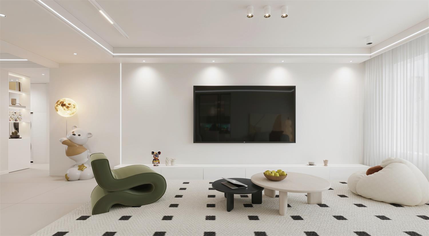 閱海萬家G2區(qū) | 144m2軟軟糯糯奶油風，一眼就淪陷的治愈感！