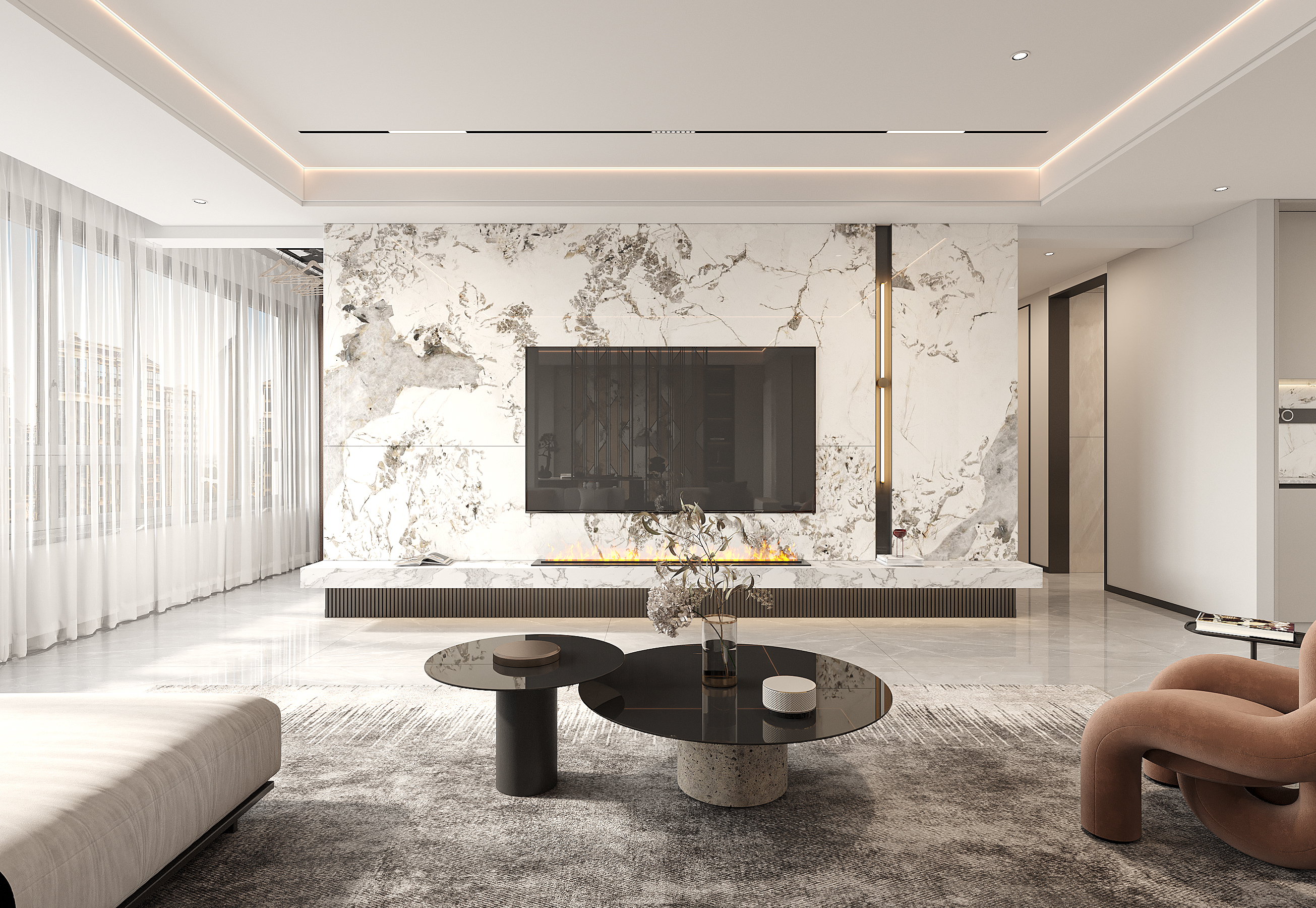 中房璽悅灣 177㎡ 現(xiàn)代風格裝修設(shè)計效果圖 中房璽悅灣 177㎡ 現(xiàn)代風格裝修設(shè)計效果圖