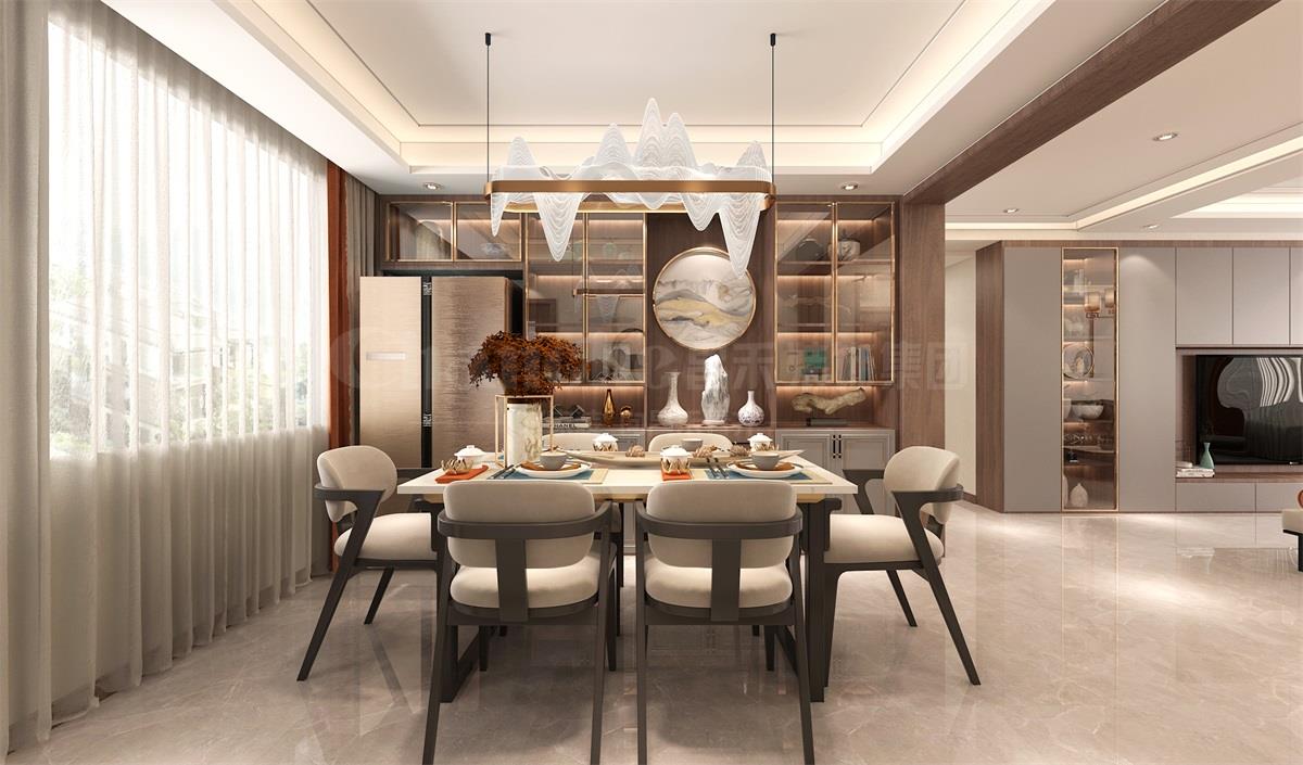 璽云臺(tái)140平米現(xiàn)代簡約裝修效果圖 